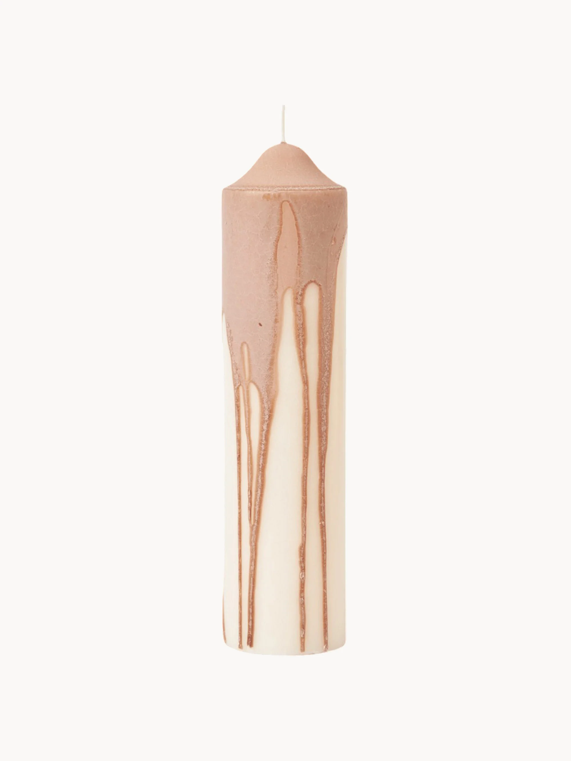 Ferm Living Hand-dried candle Dryp, Beige, Off-White
