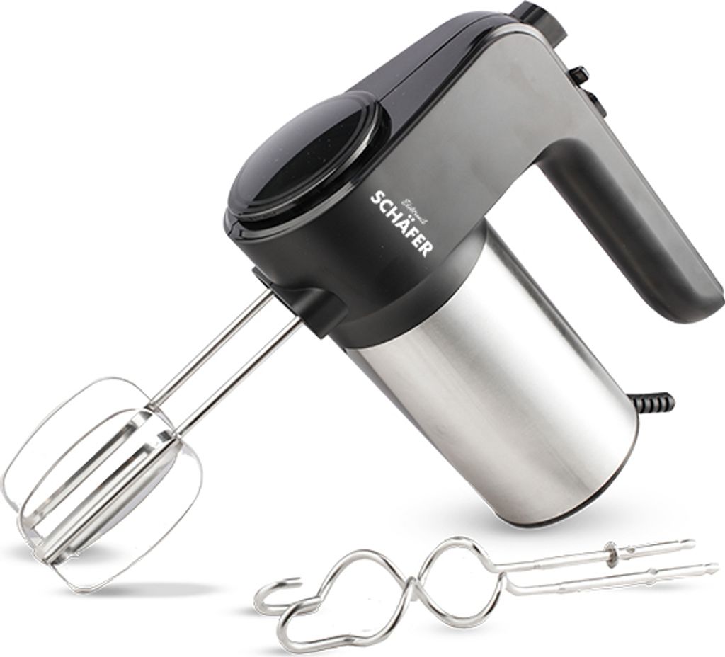 Schaefer Hand mixer, hand-held electric mixer, black, EDS 400W, 6 speed settings