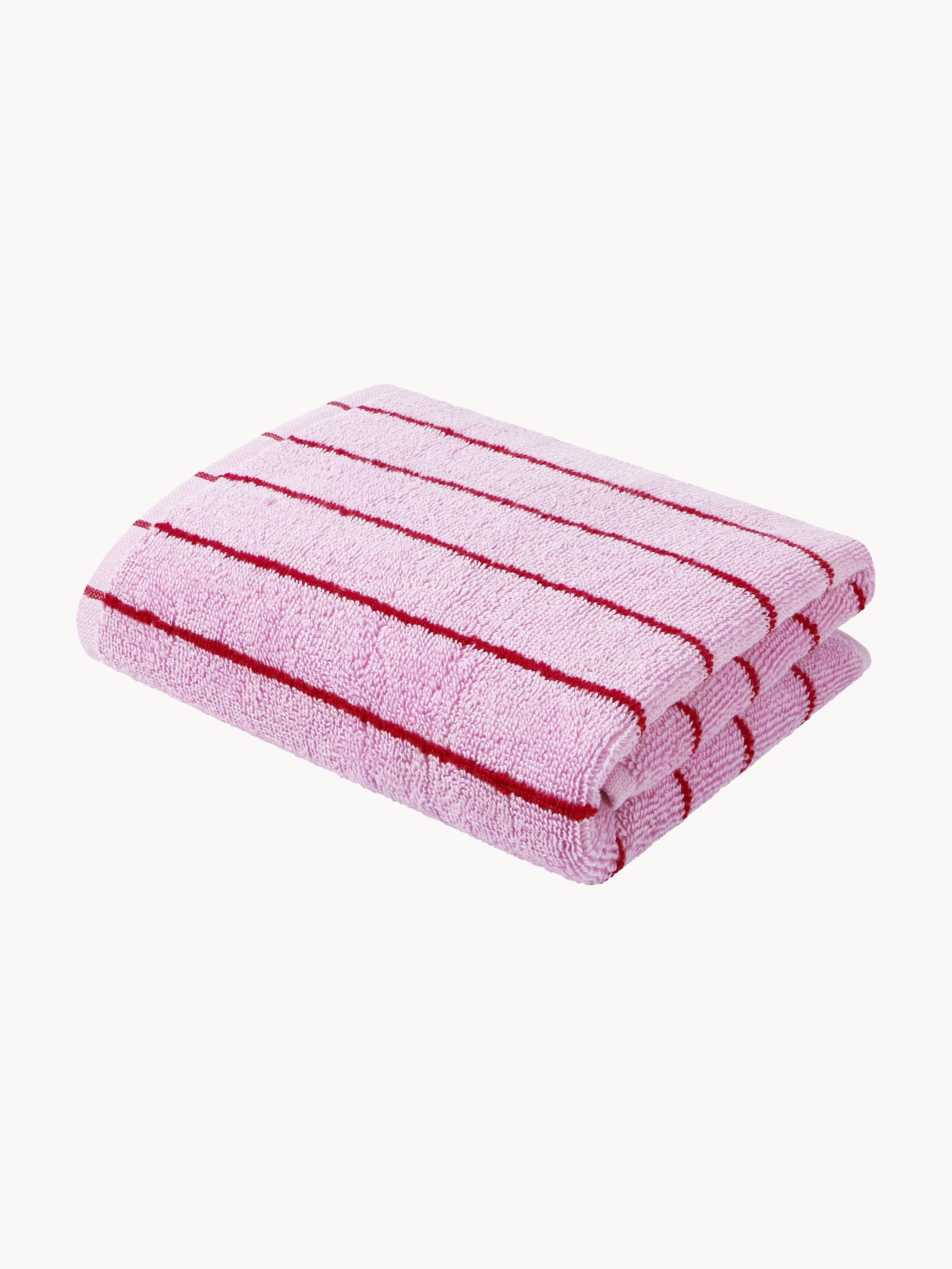 Bongusta Naram cotton towel, available in various sizes, Pink, Red