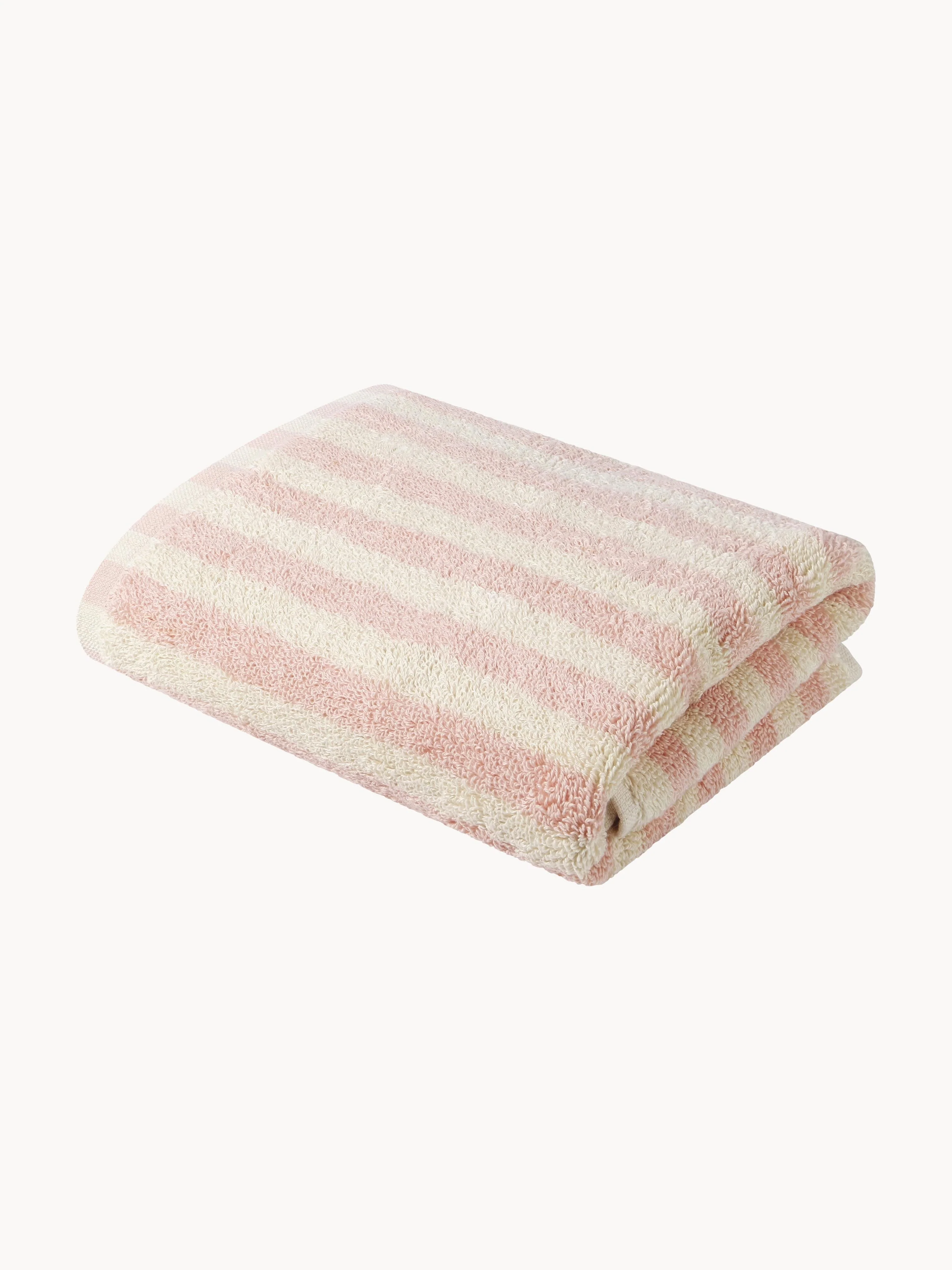 Bongusta Naram cotton towel, available in various sizes, Peach, Creamy white
