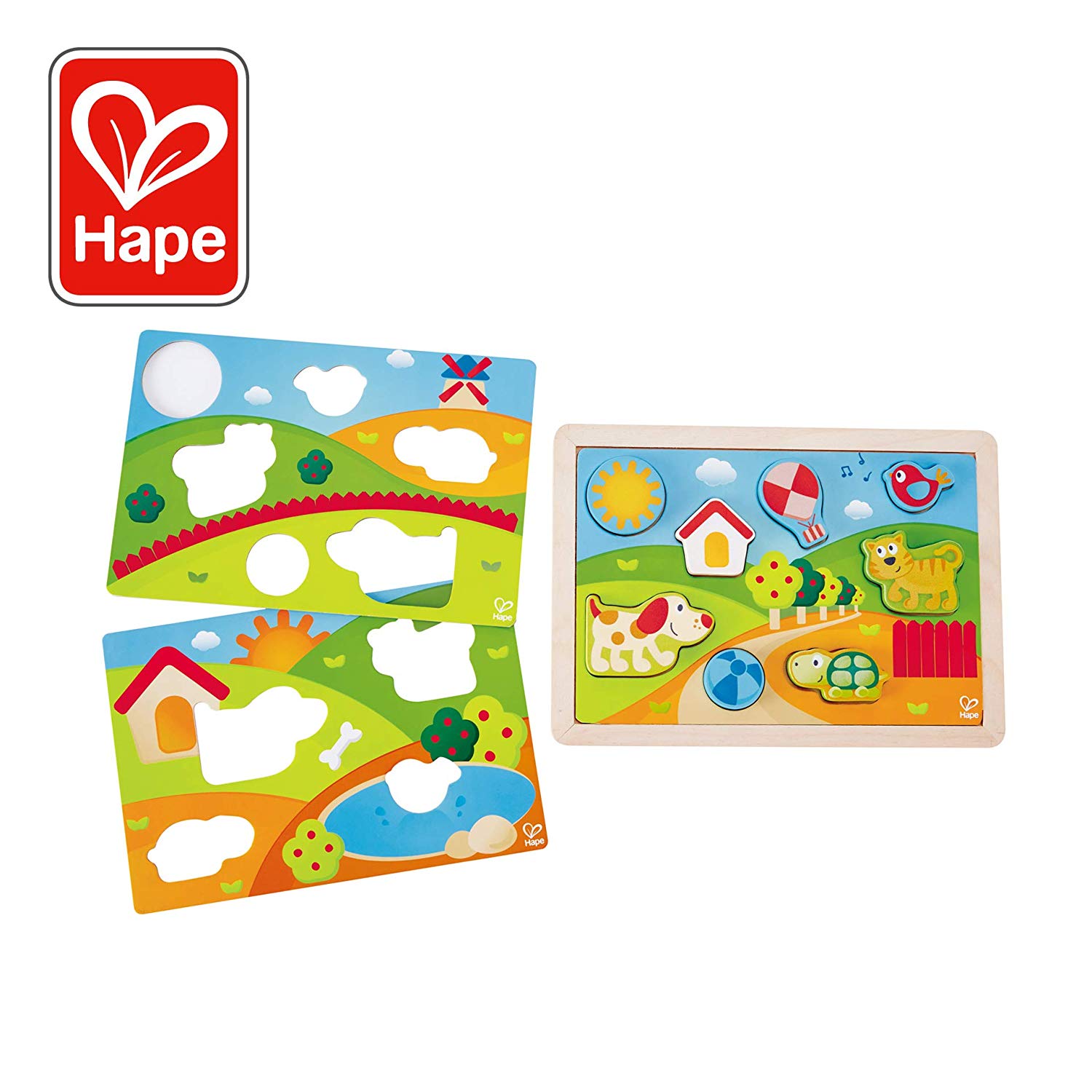 Hape E1601 Pepe And Friends Sun Valley Puzzle