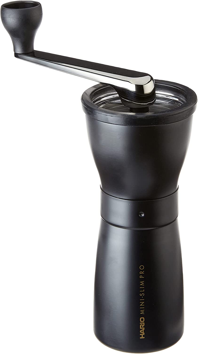 Hario MMSP-1-B Ceramic Coffee Mill Mini-Slim Pro Hand Coffee Mill, Black