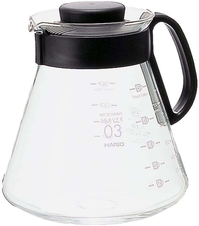 Hario XVD-80B 800 ml Acrylic Range Coffee Server, Black