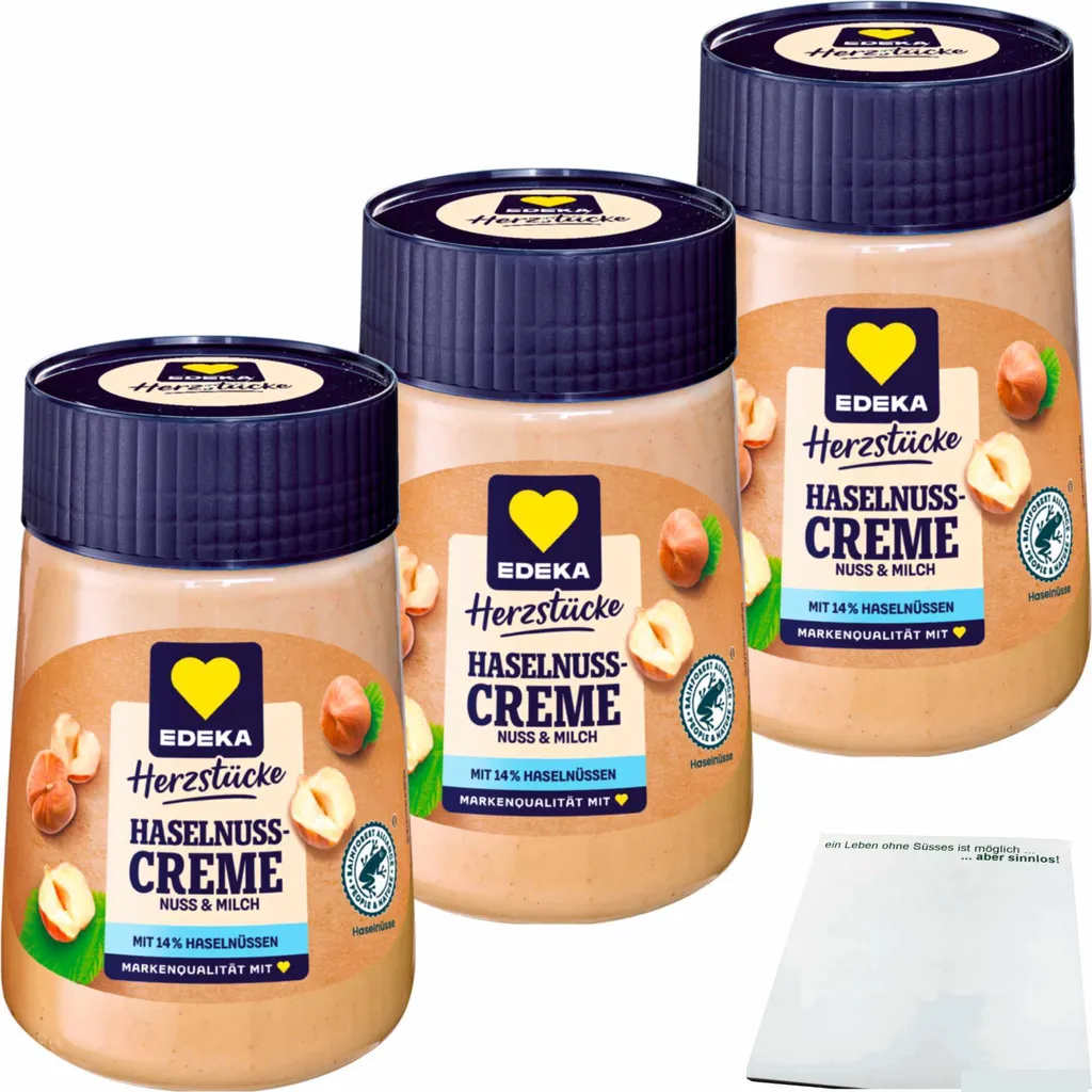 Hazelnut Cream 3-pack (3x400g jar) + usy Block