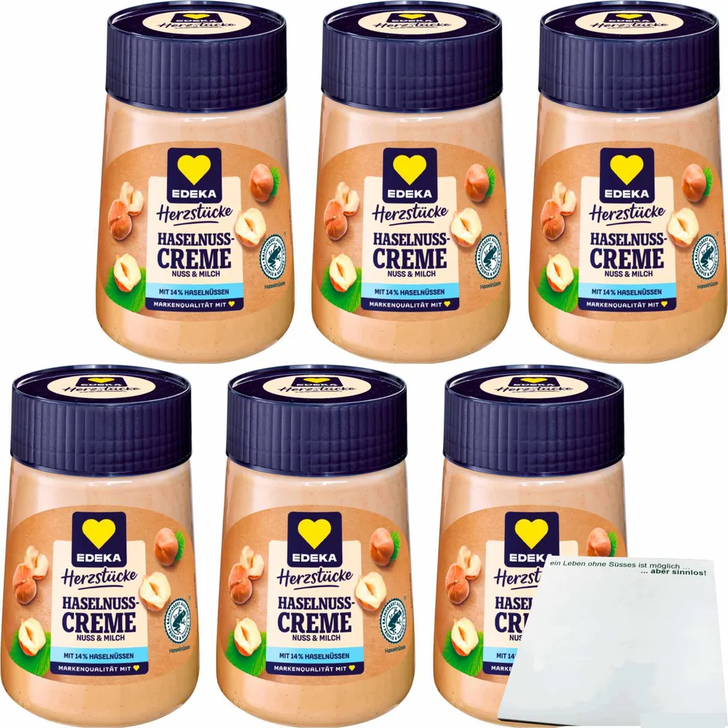 Hazelnut Cream 6-pack (6x400g jar) + usy block