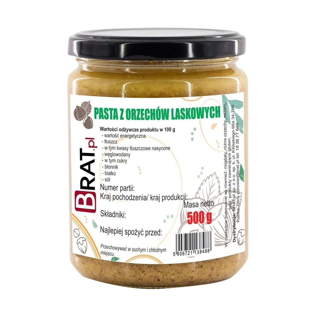 BRAT.PL Hazelnut paste 500g