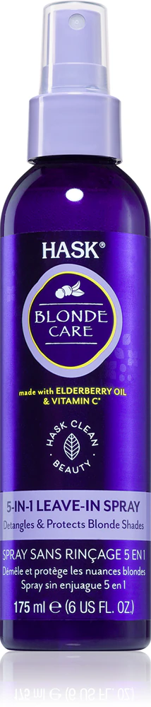 HASK Blonde Care 5-in-1 Leave-In Spray rinse-free spray for blonde hair