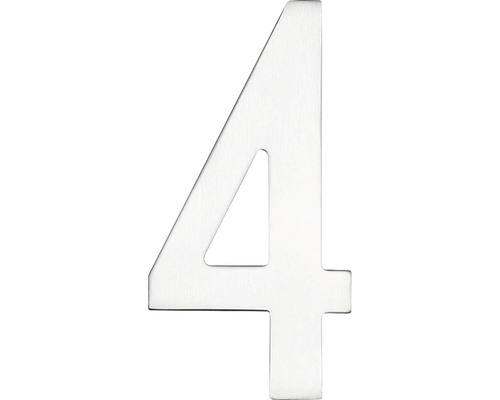 House number Intersteel 4 150x3 mm stainless steel