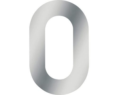 House number Meister 0 120 mm stainless steel