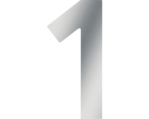 House number Meister 1 120 mm stainless steel