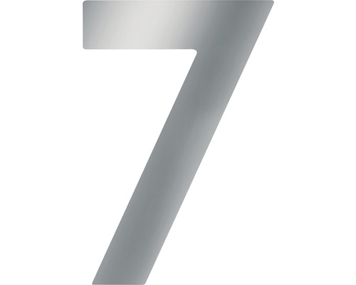 House number Meister 7 120 mm stainless steel