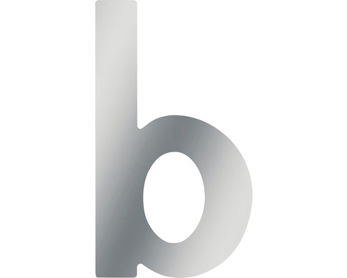 House number Meister b 100 mm stainless steel