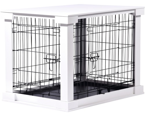 Hornbach Pet box with table surface 83x55x59 cm white