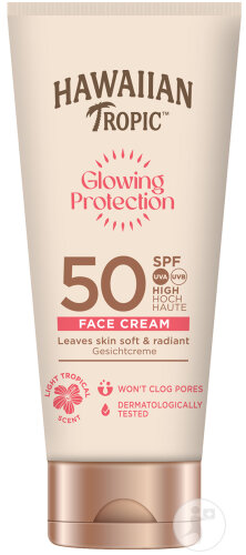 Hawaiian Tropic Glowing Protect Face Cream SPF50 Tube 50ml