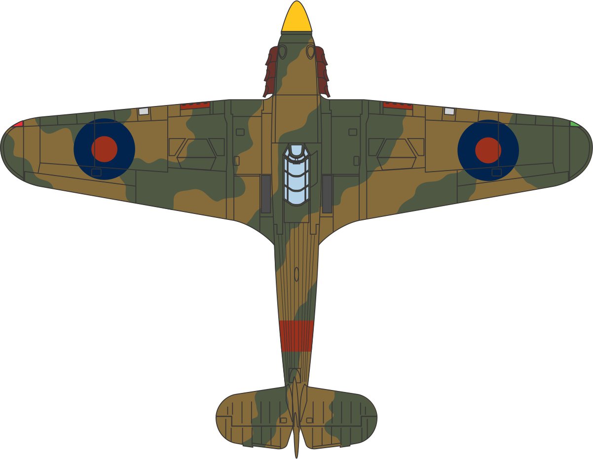 Herpa Hawker Hurricane Mkl