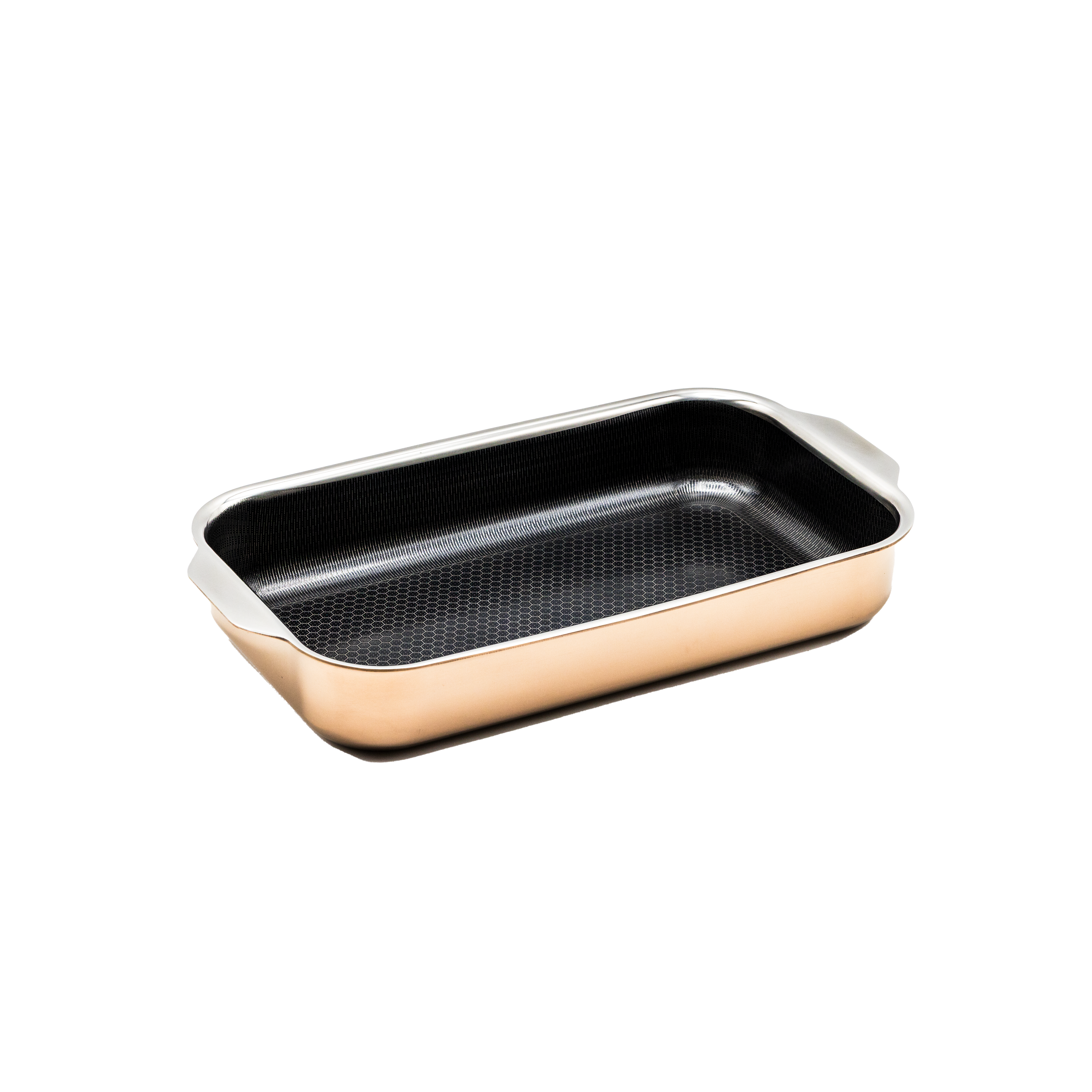 Haws Hâws Santo roasting pan, oven dish, hybrid coating, rose gold