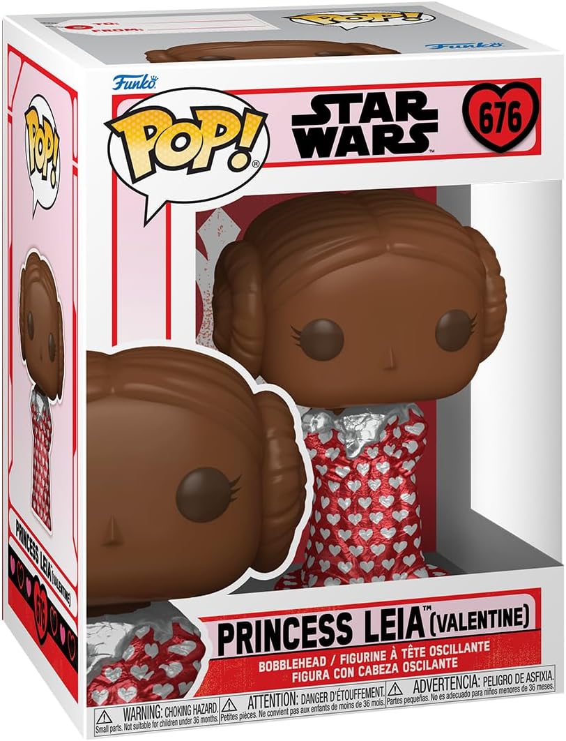 Funko POP! Star Wars: Leia Organa - (Val Choc) - Vinyl Collectible Figure - Gift Idea - Official Merchandise - Toys for Children and Adults - Movies Fans - Model Figure for Collectors and Display