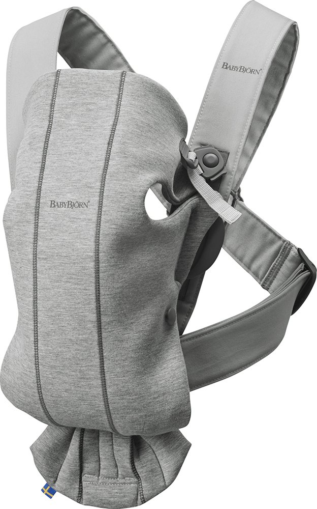 Baby Bjorn BABYBJÖRN Babytrage Mini, 3D-Jersey, Schwarzgrau