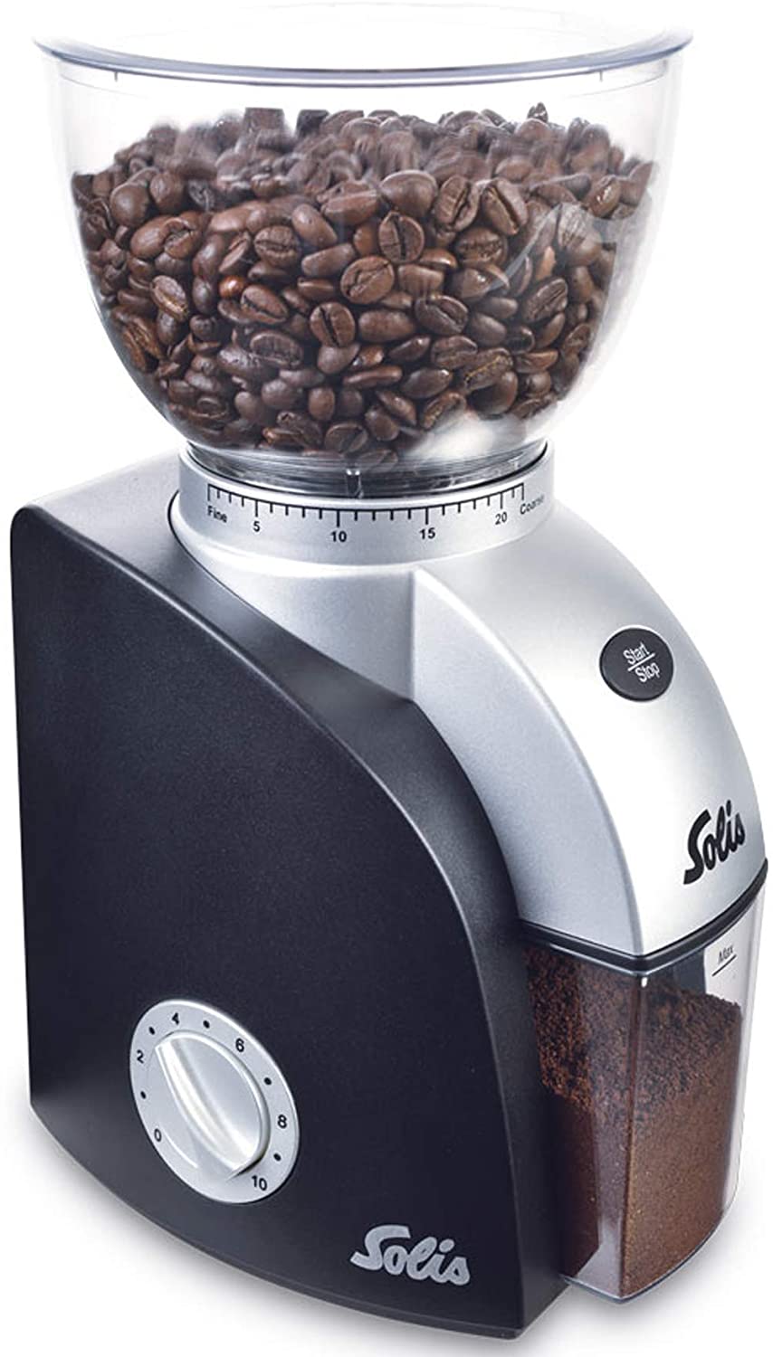 Solis Electric Coffee Grinder 1 to 10 Cups 13 Grinding Levels Antistatic Co