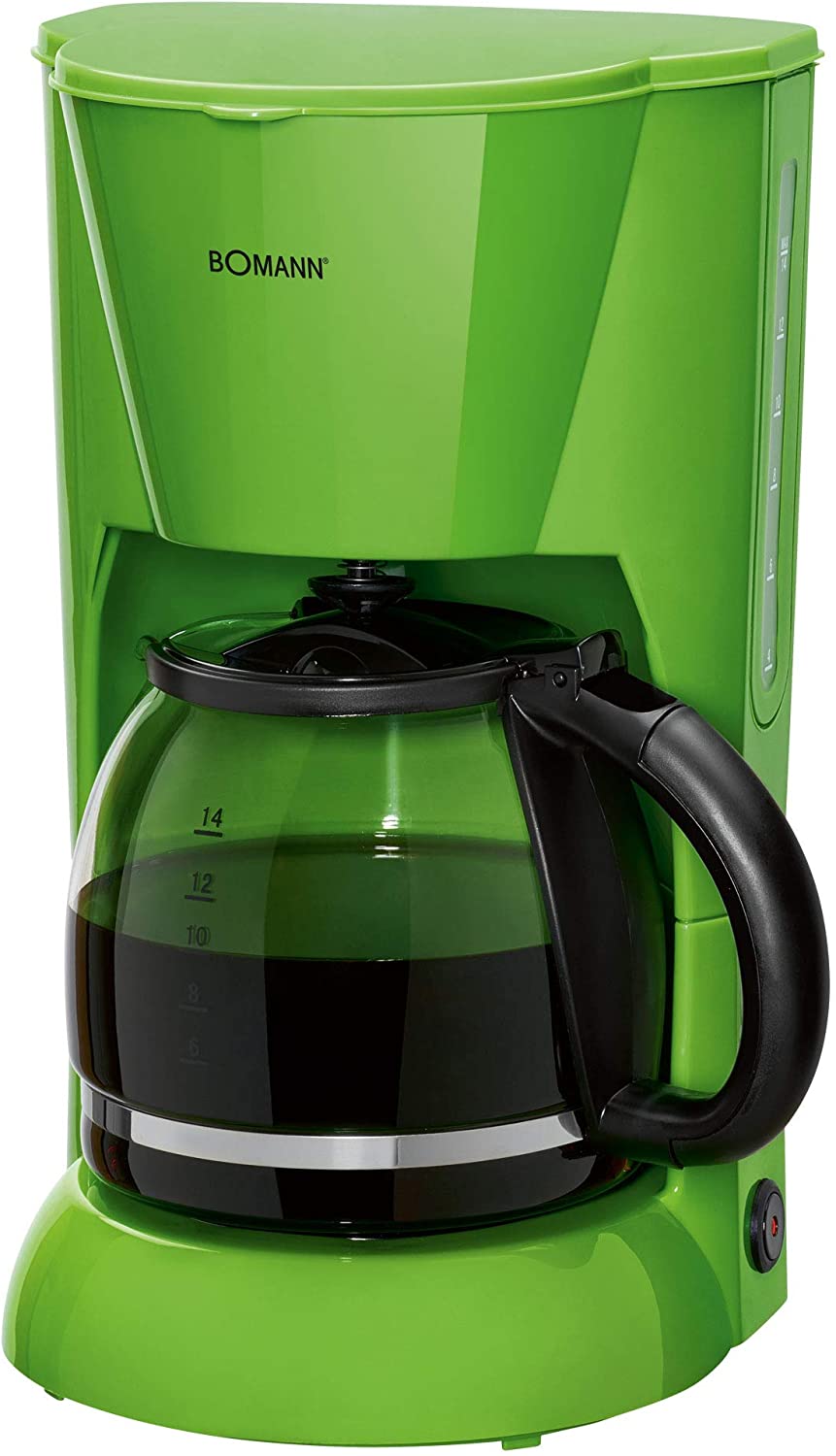 Bomann KA 183 CB Filter Coffee Machine for 12-14 Cups, Drip Protection, Warming Plate, Automatic Shut-Off, Water Level Indicator, Green