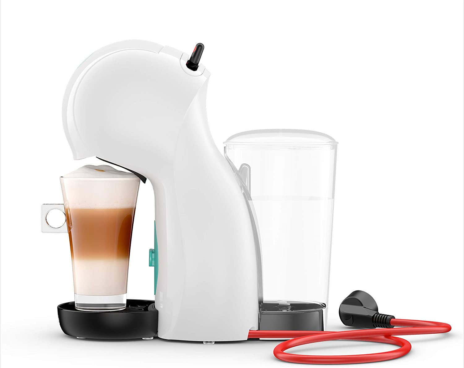 DeLonghi De\'Longhi Nescafé Dolce Gusto Piccolo XS EDG Capsule Machine for Hot and Cold Drinks 15 Bar Pump Pressure Manual Water Dosing, White