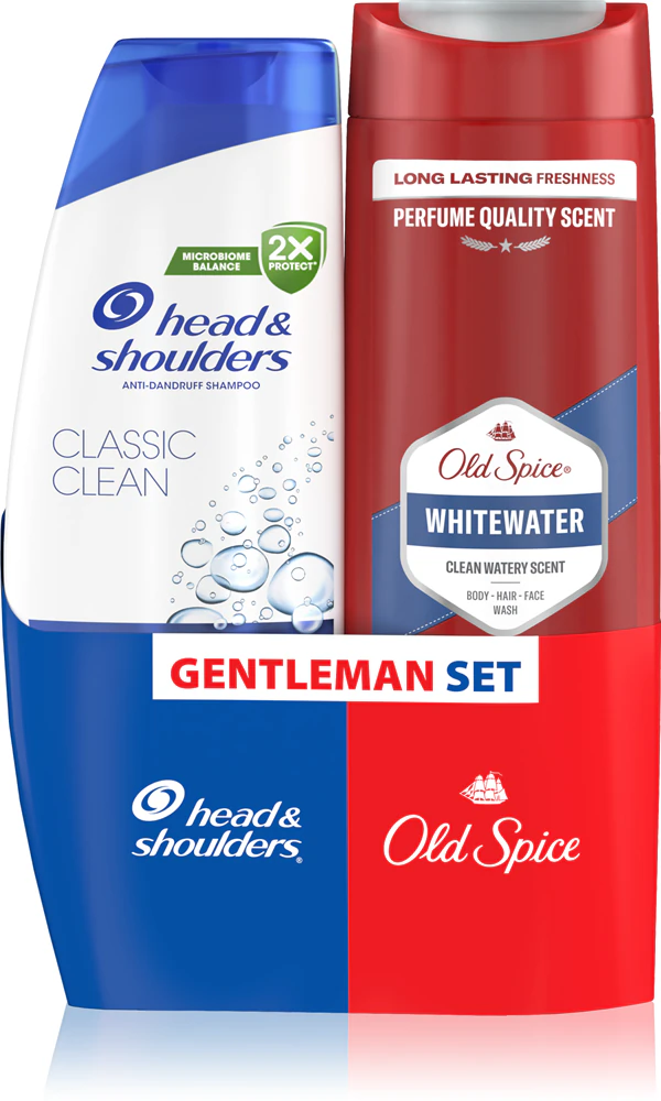 Head & Shoulders Classic Clean + Whitewater Hair and Body Care Set for Men