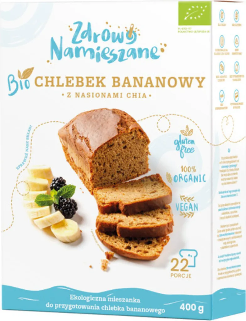 Biogo HEALTHY BAKED Banana Bread Mix with Chia Seeds 400g