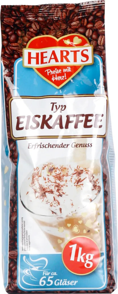 TSI Consumer Goods HEARTS Iced Coffee 1kg Instant Drink Powder for Summer