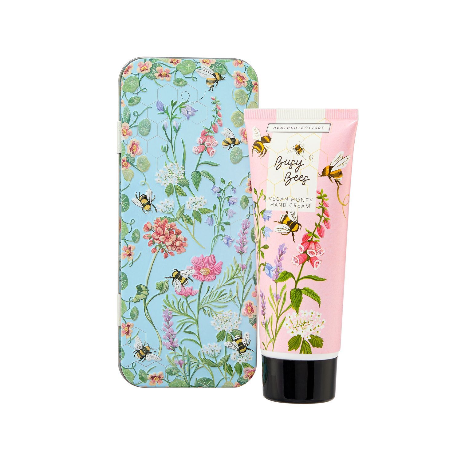 Heathcote & Ivory Bussy Bees - Hand Cream in a Tin, Vegan Honey, 100 ml