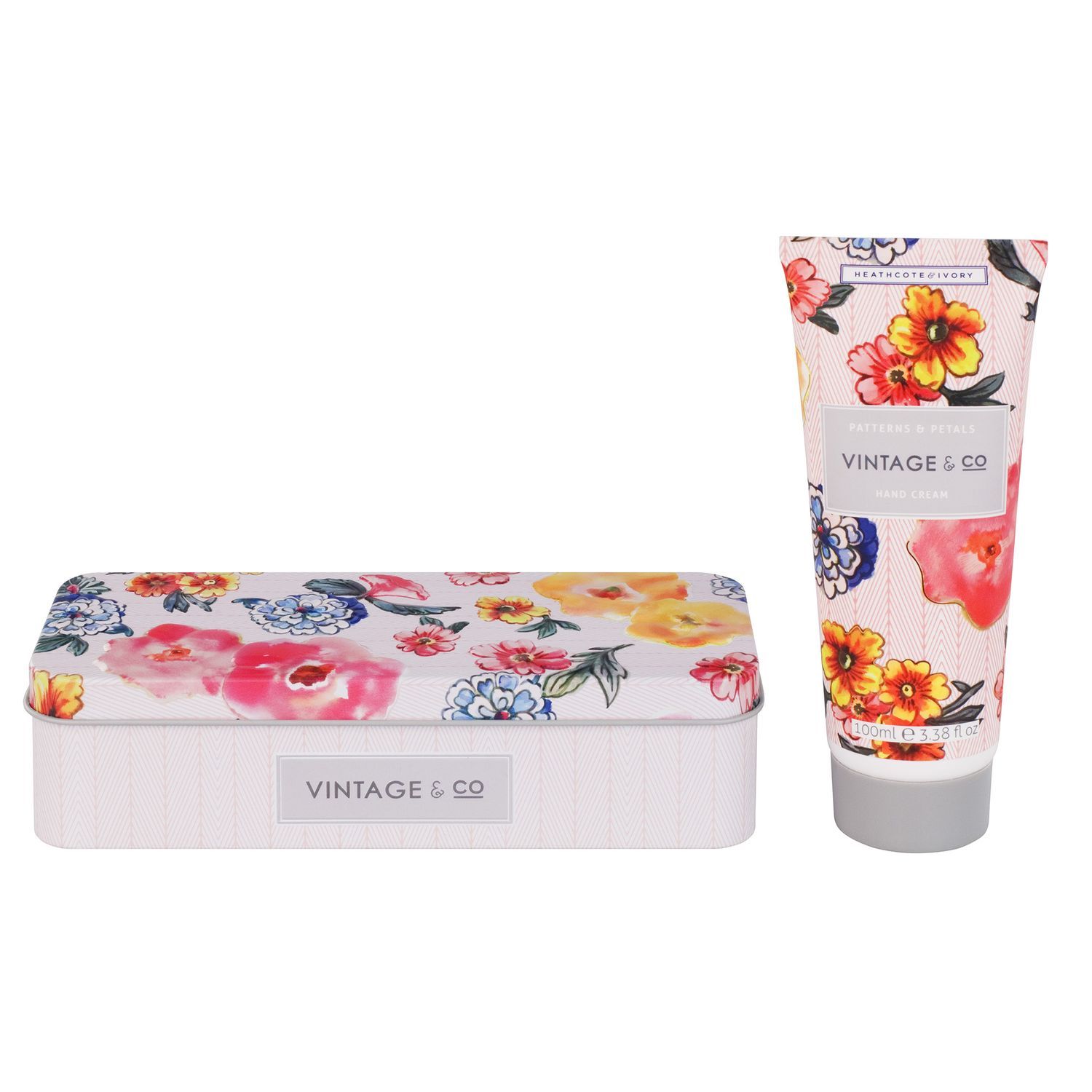 Heathcote & Ivory Patterns & Petals - Hand cream in a tin, 100 ml