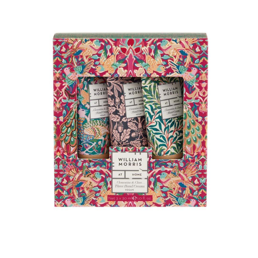 Heathcote & Ivory William Morris At Home Peacock-Three Hand Creams, 90ml