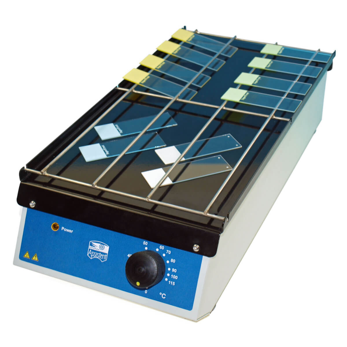 Hecht Assistent Microscope slide drying bench with heater, L 40 x W 18.6 x H 10.5 cm