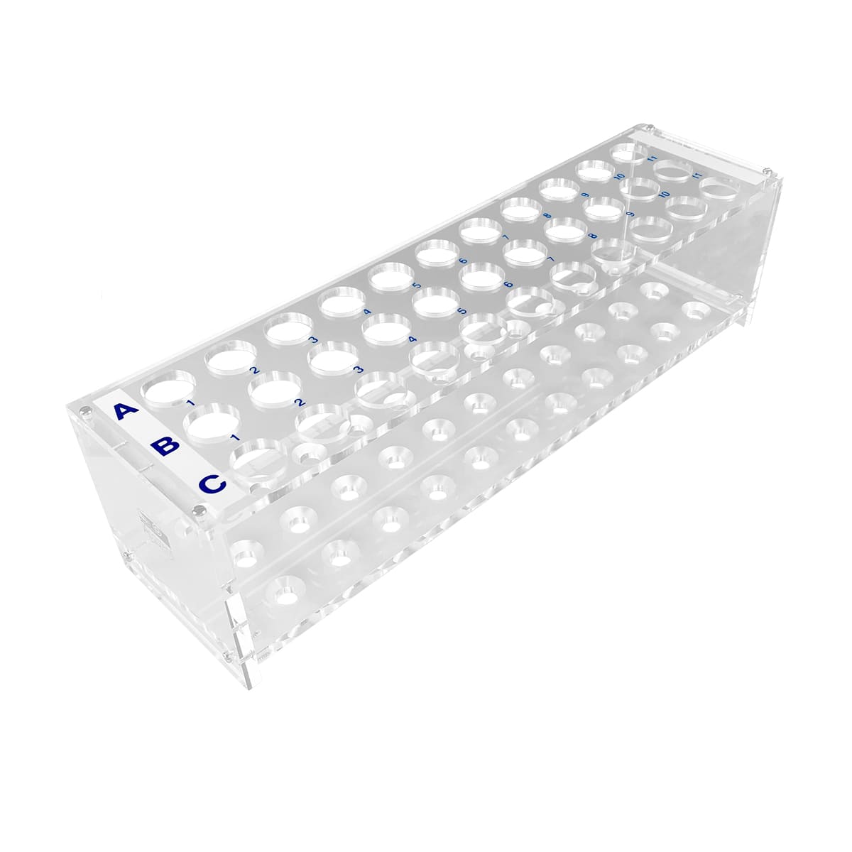 Hecht Assistant Test Tube Rack of 33 glasses