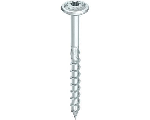 HECO-TOPIX-plus wood screw plate head TX partial thread 8x140 mm blue galvanized 50 pieces