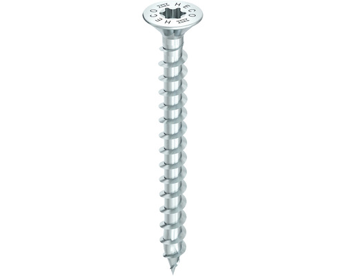 HECO-TOPIX-plus installation screw countersunk head with milling pockets TX full thread 4.5x50 mm blue galvanized 200 pieces