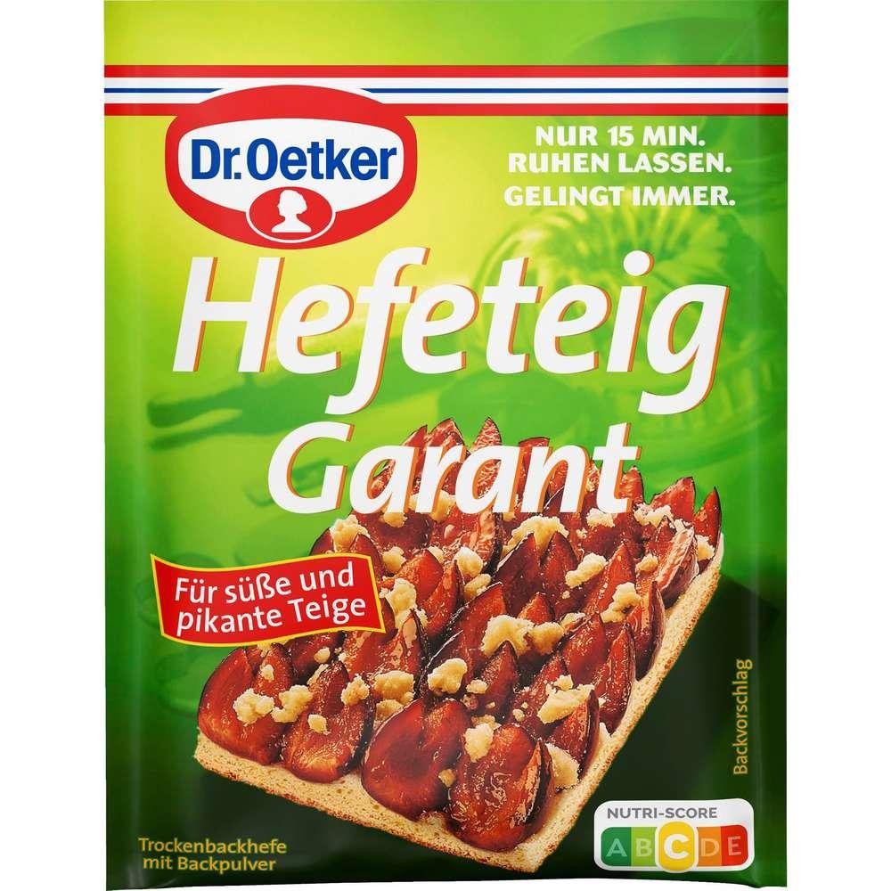 Dr. Oetker Yeast dough guarantee