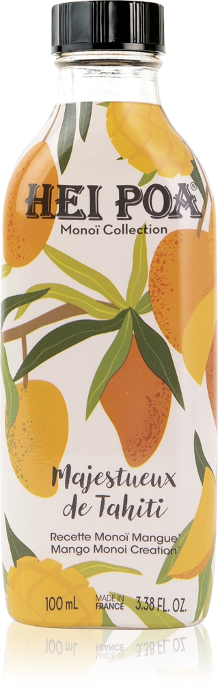 Hei Poa Pure Tahiti Monoï Oil Mango Scent Multifunctional Oil for Body and Hair