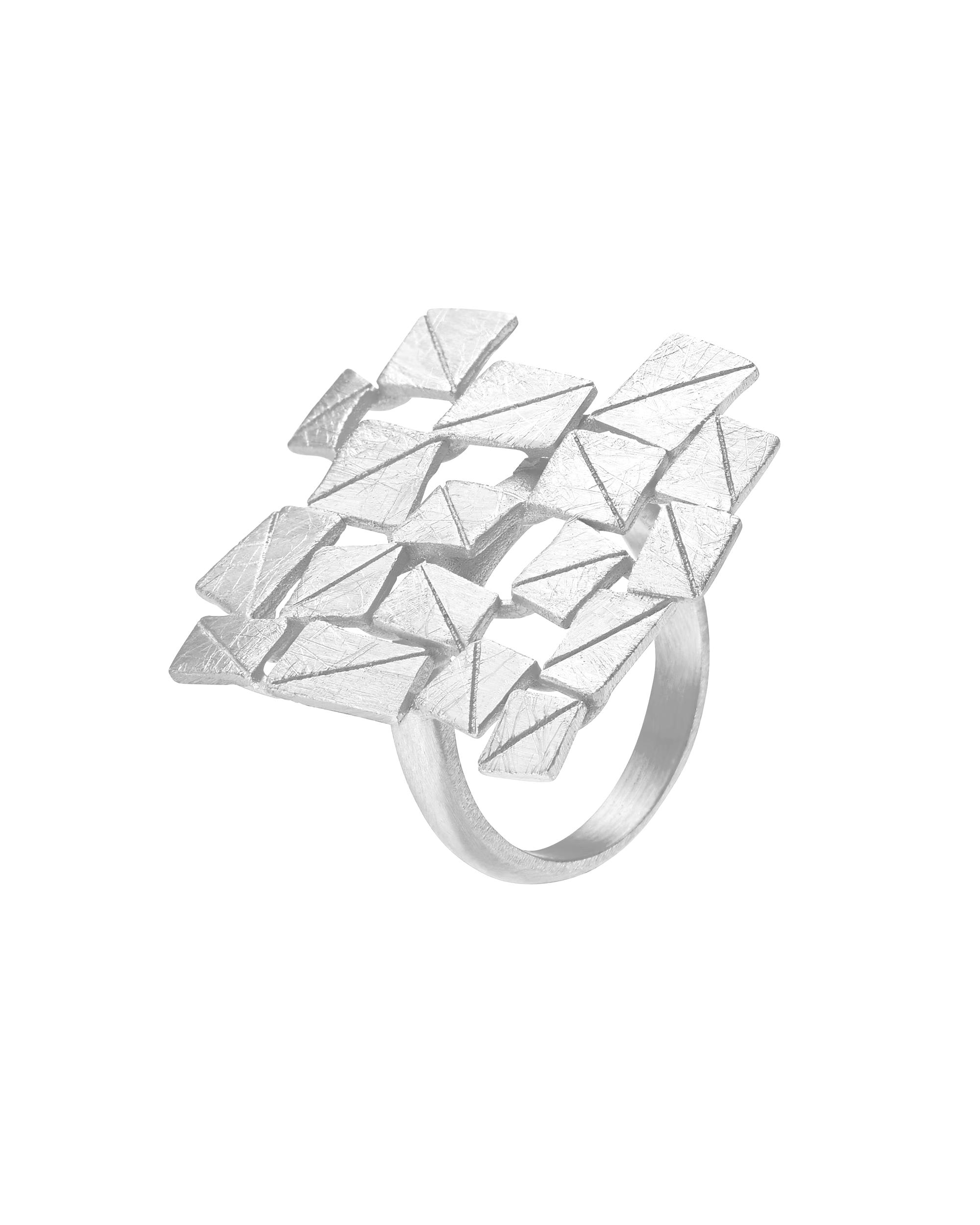 Heideman ring women's ring Partis silver matt