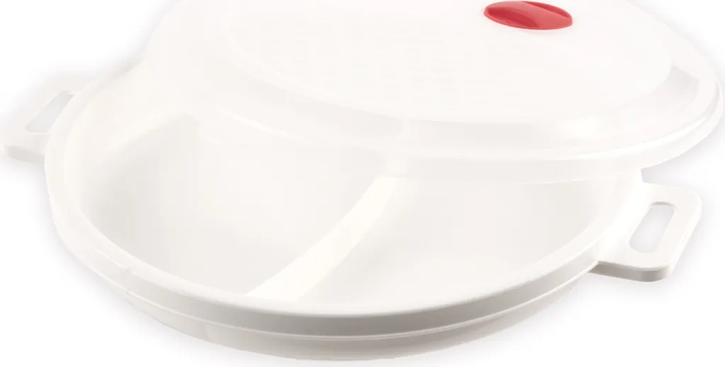 HEIDRUN Micro Menu Plate with Lid + Valve, Divided