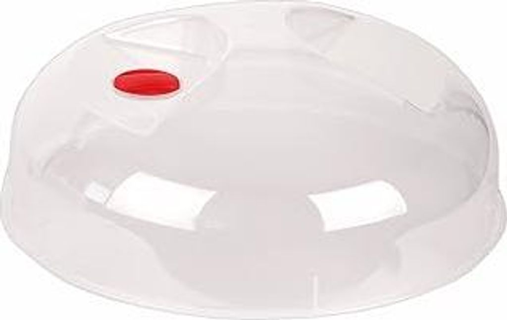 Akhan Heidrun microwave cover, Ø 30 cm, height 10 cm, plastic, transparent, 30 x 30 x 10 cm