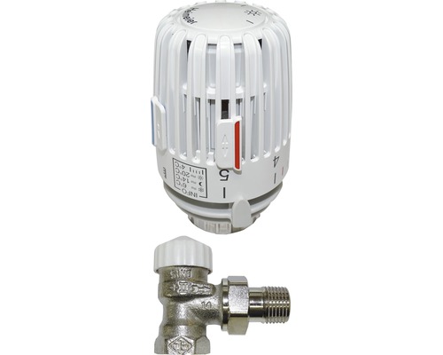 Heimeier thermostatic valve set 3/8" V-Exact II corner shape pre-adjustable