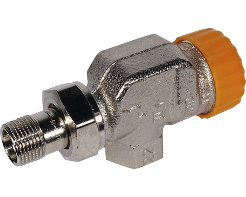 Heimeier thermostatic valve base Eclipse axial form 3/8 inch nickel 3930-01.000