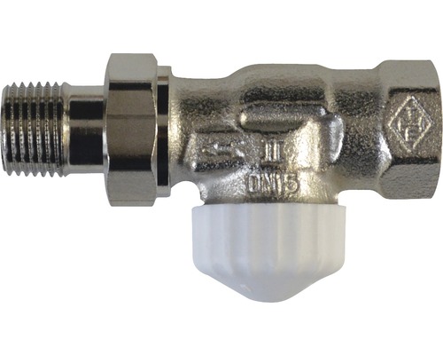 Heimeier thermostat valve lower part V-exact II straight shape pre-adjustable 1/2 inch nickel 3712-02.000