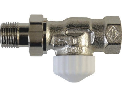 Heimeier thermostat valve lower part V-exact II straight shape pre-adjustable 3/8 inch nickel 3712-01.000