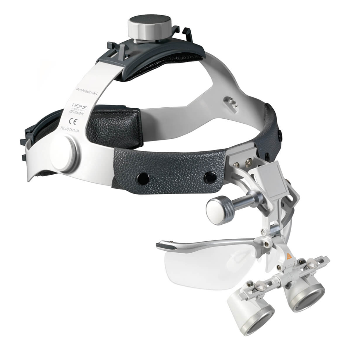 HEINE Optotechnik HEINE HR 2.5x High Resolution binocular loupes on Professional L headband With S-Guard splash protection 420 mm