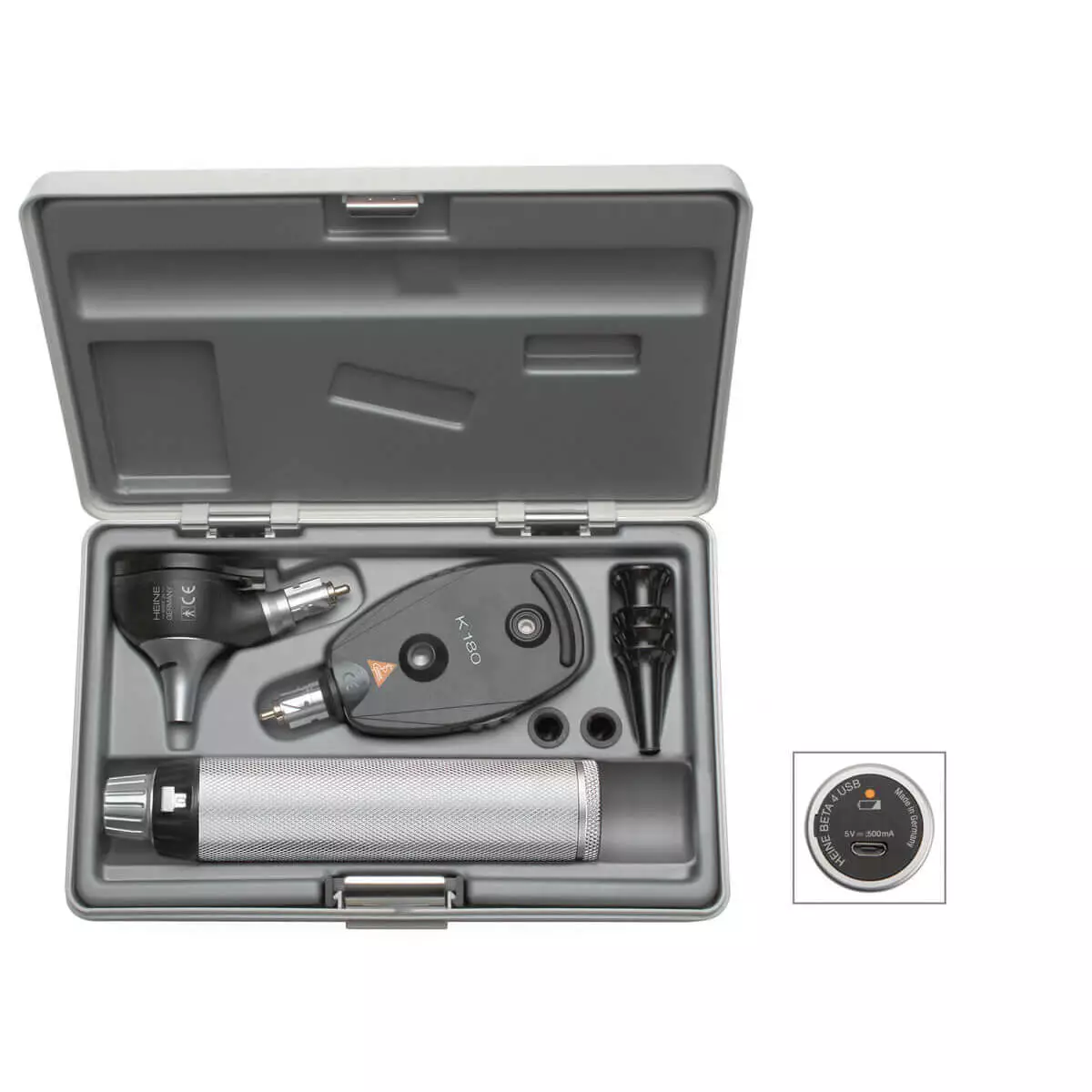 HEINE Optotechnik HEINE K180 FO otoscope and K180 ophthalmoscope set