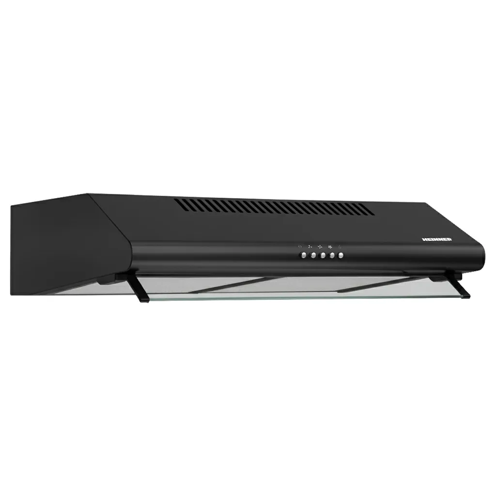 Heinner CH-400-BK Built-in Extractor Hood 60 cm, 326.4 m³/h, 3 Speeds, 2×60 W, 1×2 W LED, Black