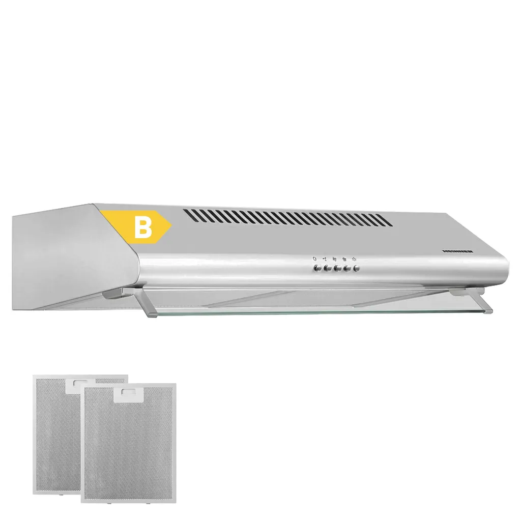 Heinner CH-400 Built-in Extractor Hood 60 cm, 326.4 m³/h, 3 Speeds, 60 W Motor, 1×2 W LED, White