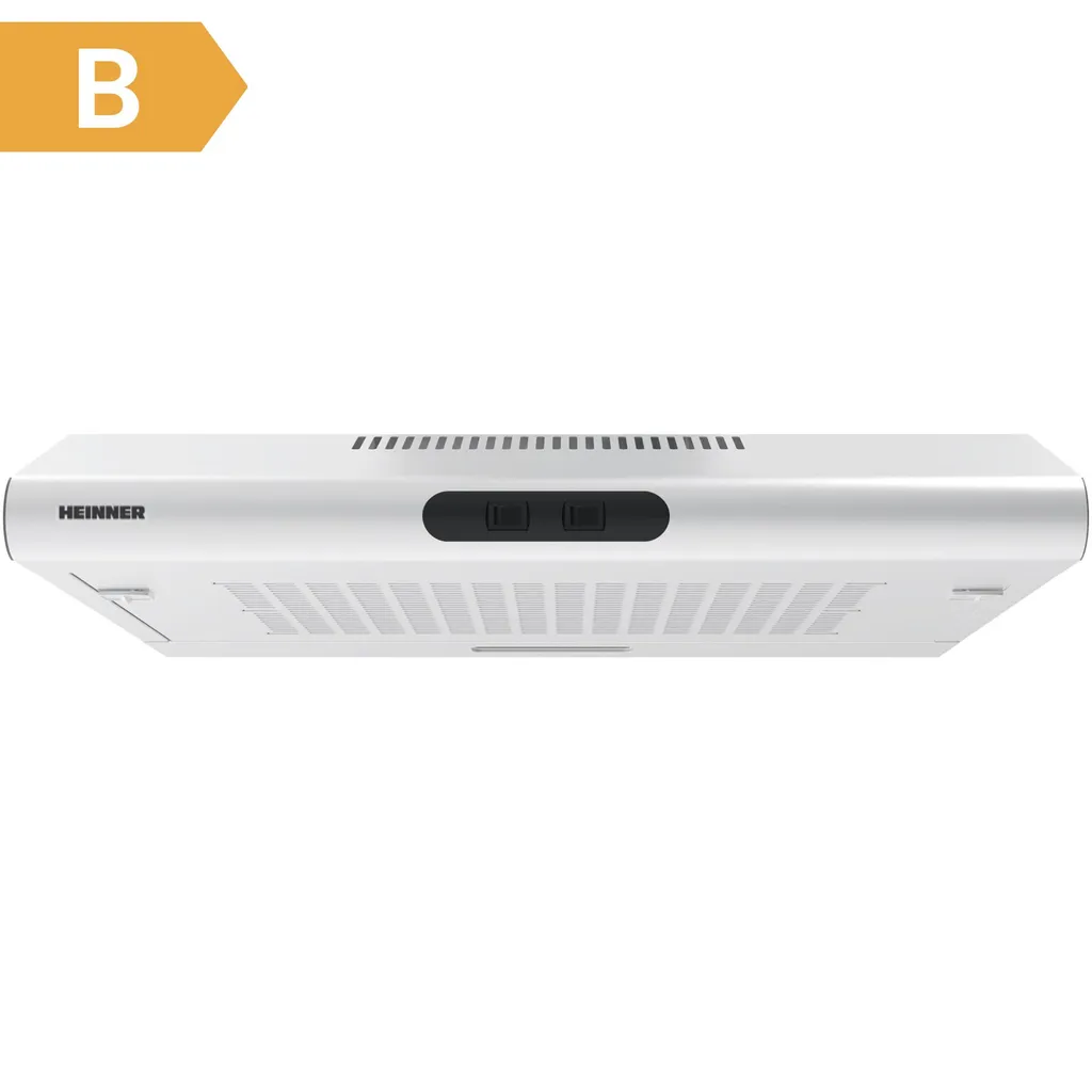 Heinner CH-MD200WH Under-cabinet extractor hood 60 cm, 200 m³/h, 2 speeds, 38 W, 1×1.5 W LED, White