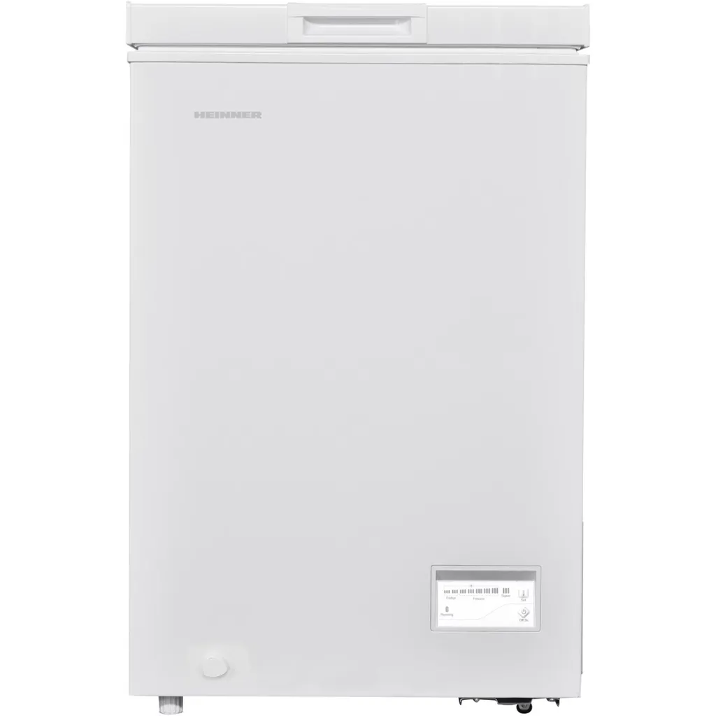 Heinner HCF-HM100CE++ Chest Freezer 98L, Convertible Freezer/Cooler Function, Fast Freeze, White